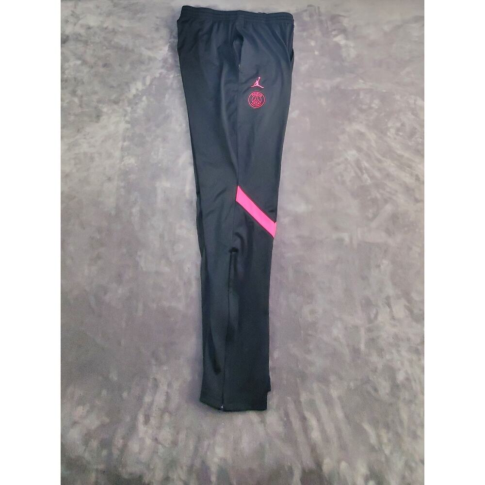 Jordan Paris Saint Germain Mens Sz XL Black Track Joggers Soccer Football C20 - Picture 8 of 10